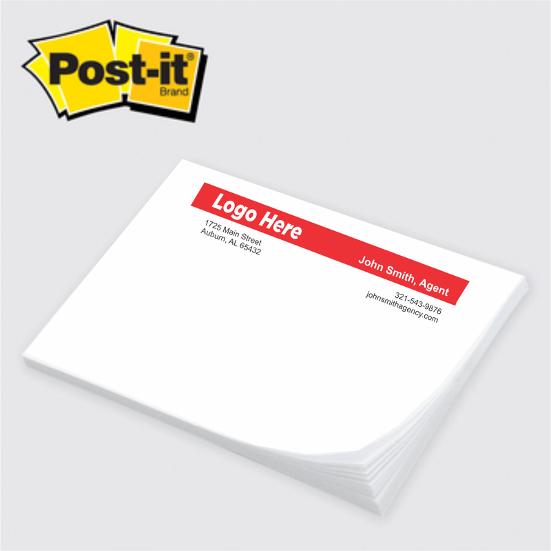 Post-it® Custom Printed Notes — 3" x 4"